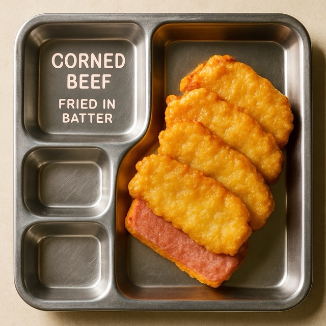 Corned Beef Fried in Batter