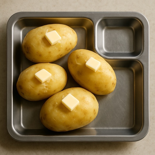 Peeled Baked Potatoes